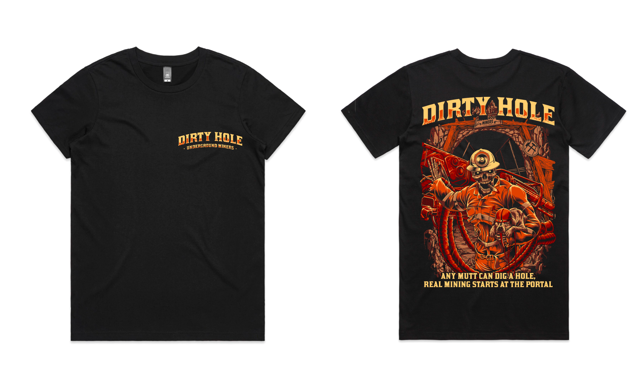 Real miners mens tee (little logo)