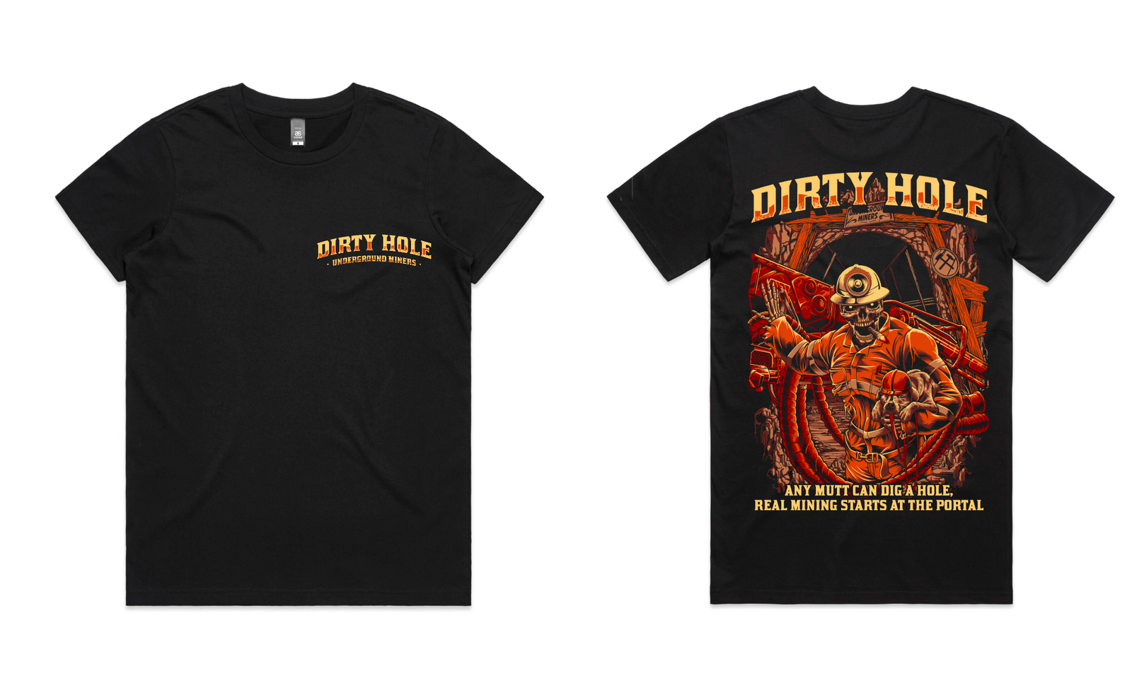 Real miners mens tee (little logo)